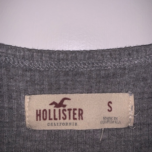 Gray Ribbed Top - Picture 3 of 3